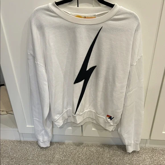 Aviator Nation White Sweatshirt. Size S. Perfect condition. Worn once. - Picture 2 of 5